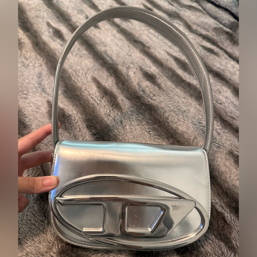 Diesel 1DR Mirrored Leather Shoulder Bag